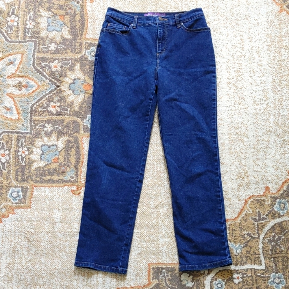 Gloria Vanderbilt Dark Blue Straight Leg Jeans 6